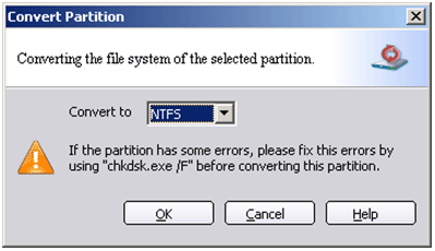 Convert File System Dialog