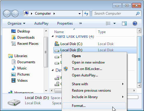 Format Partition